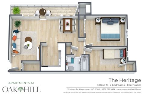 Floor Plans | The Apartments at Oak Hill