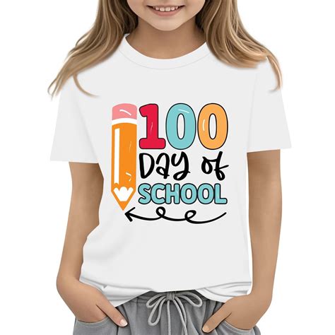 CCRFTGI 100th Day Of School Shirt Boys Size 5-6 100 Day of School T ...