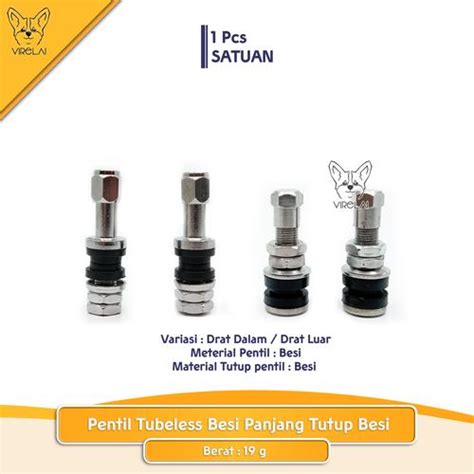 Jual PENTIL TUBELESS BESI PANJANG DRAT DALAM DAN DRAT LUAR - Derat ...