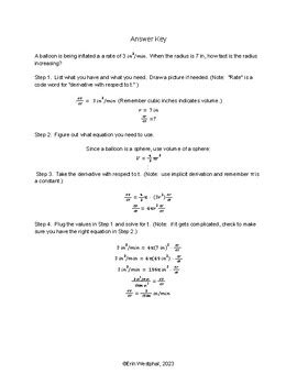Image result for Related Rates Sample Problems