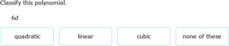 IXL - Polynomial vocabulary (Class IX maths practice)