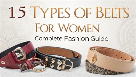 15 Types of Belts for Women: Complete Fashion Guide