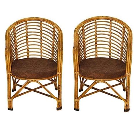 Bamboo Cane Chair,Kursi for Lawn Chair, Arm Chair, Room Chair, Cafe, P ...
