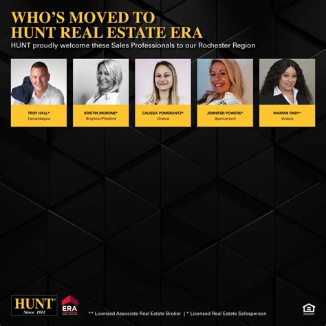 Who's Moved to HUNT Real Estate ERA - HUNT Real Estate Corporation Blog
