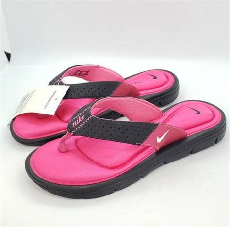 Nike Pink Comfort Thong Flip Flops - Size 5 India | Ubuy