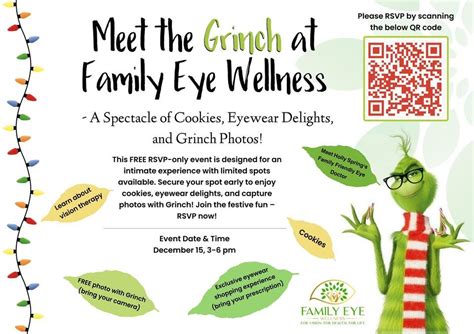 Meet Grinch at Family Eye Wellness!, Family Eye Wellness, 135 Rosewood ...