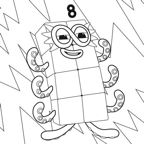 Numberblocks coloring pages - Printable coloring pages for Kids