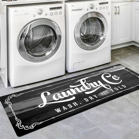 Amazon.com: Lansny Laundry Room Rug Runner 20"x60" Non Slip Waterproof ...