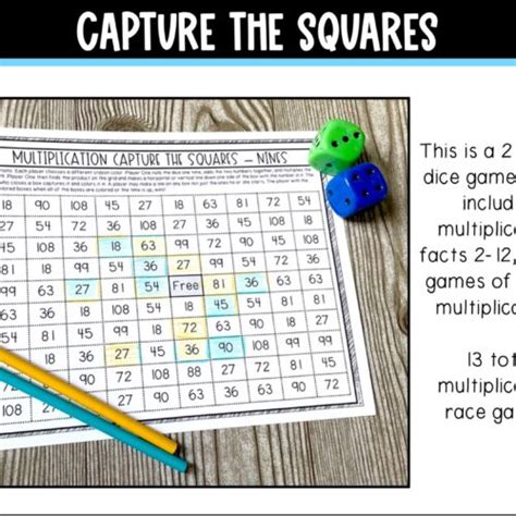 Multiplication Math Games Printable - Classful