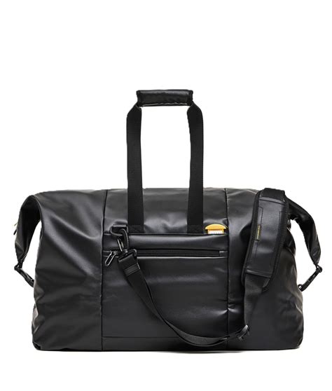 Black Eco Coated Medium Duffle Bag – Mandarina Duck India