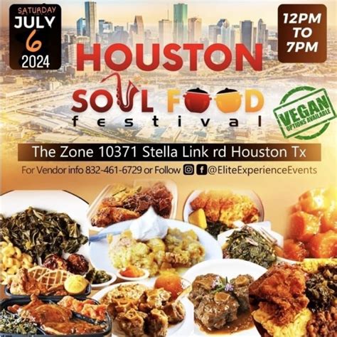 HOUSTON SOUL FOOD FESTIVAL , The Zone, Houston, 6 July 2024 | AllEvents