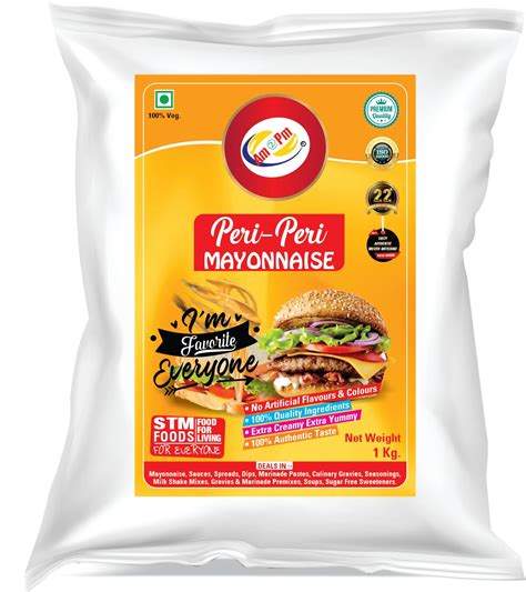 Am 2 Pm - Peri Peri Mayonnaise, 100% Vegetarian Creamy Mayo Used For ...