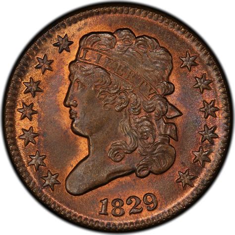 Half Cent 1829 Classic Head, Coin from United States - Online Coin Club