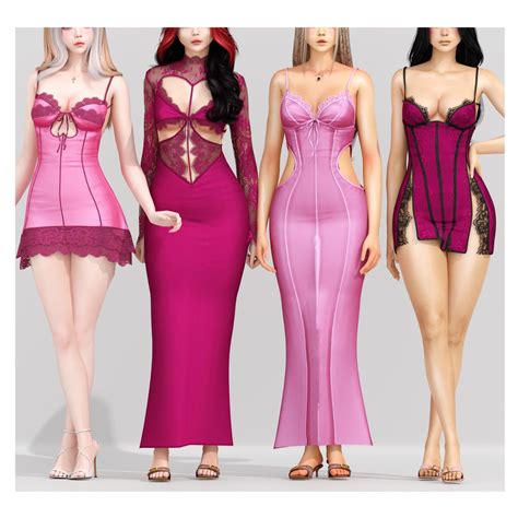 Коллекция платьев Hot Summer Collection | Sims4Mods