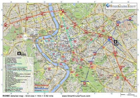Printable City Map Of Rome Italy - Printable Board Games