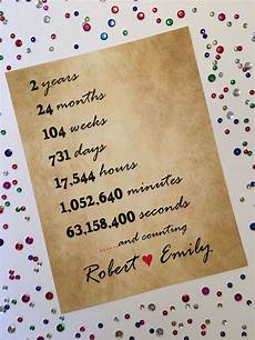 2nd Anniversary Gift by 2nd Anniversary Gift 2 Year Anniversary Personalized Gift 2 2nd Anniversary Gift