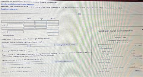 Solved The contribution margin income statement of Awesome | Chegg.com