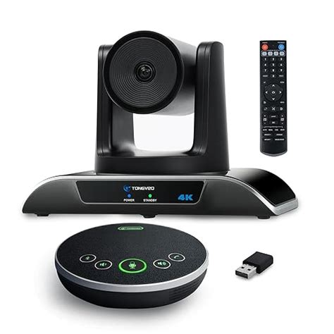 TONGVEO 4K Conference Room Camera System, AI Auto Tracking PTZ Camera ...