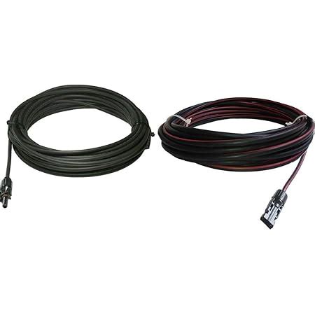 Sunniva Electric Solar DC Cable with MC4 Connectors (Red and Black, 10m ...