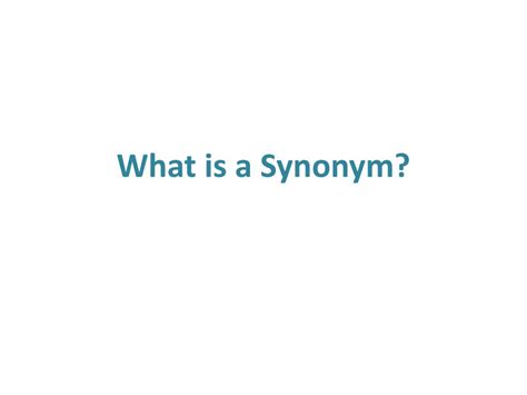 Synonym Definition 的图像结果