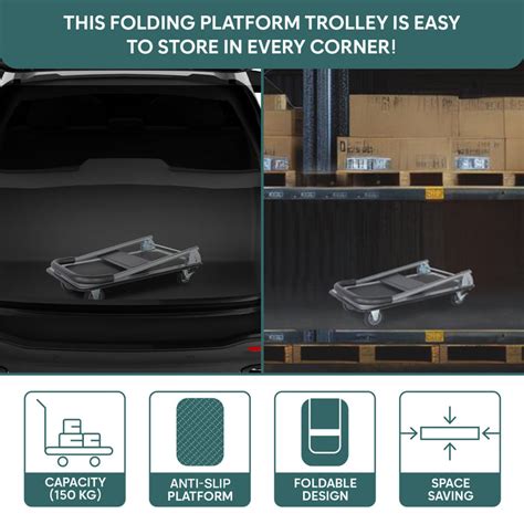 Buy 150 Kg Metal Hand Platform Trolley | Material Handling Trolley ...