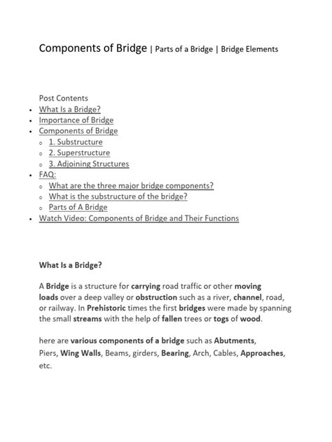 Image result for Bridge Elements Explained