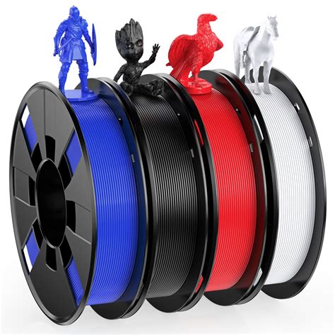 Snapklik.com : 3D Printer Filament Bundle 250g X 4 Spools, 1.75mm PLA ...