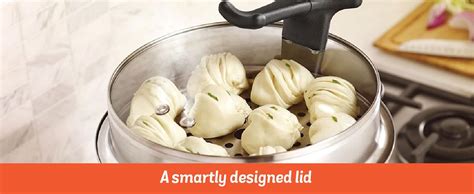 Meyer Stainless Steel 3 Level Multi Steamer for Vegetables Cooking ...