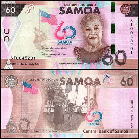 Samoa 60 Tala Very Fine Banknote – Banknotecoinstamp
