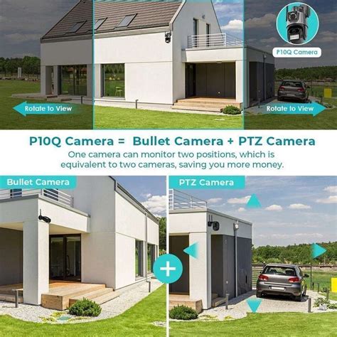 OSQD Smart PTZ CCTV | 4G SIM Dual Lens 1080P HD | Color Night Vision ...