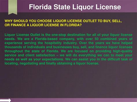 PPT - Florida State Liquor License PowerPoint Presentation, free ...