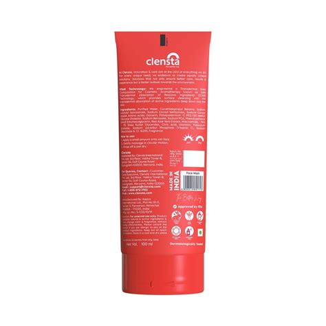 Clensta Red Aloe Vera Skin Glow Face Wash with 1% India | Ubuy