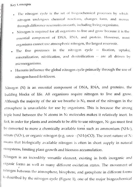 Nitrogen cycle - Geography - Studocu