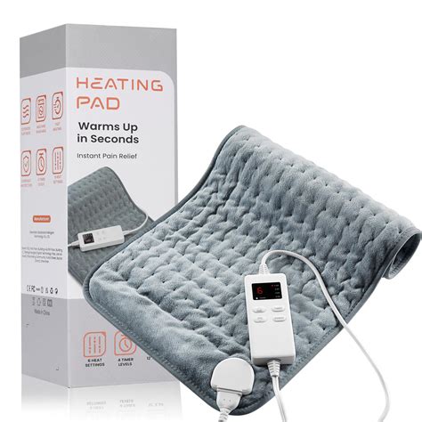 Heating Pad for Back Pain Relief & Cramps, KOT Heating Pads with Auto Shut Off Large, 6 Heat ...