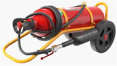 ABS SRL CO2 Wheeled Fire Extinguisher 20Kg 3D | 3D Molier International
