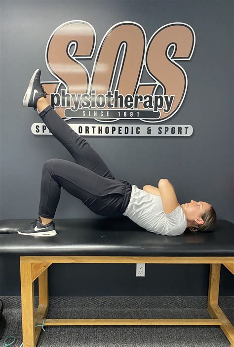 Single Leg Glute Bridge Exercise - SOS Physiotherapy