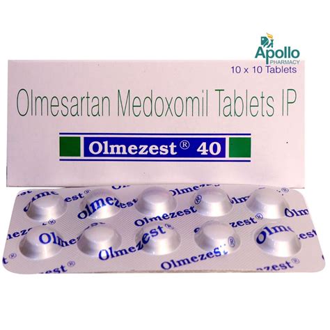 Olmezest 40 Tablet 10's Price, Uses, Side Effects, Composition - Apollo ...