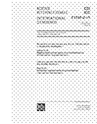 IEC 61558-2-19 Ed. 1.0 b:2000, Safety of power transformers, power ...