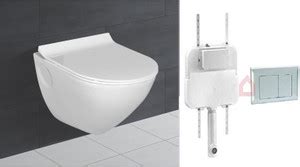 Bherunath Water Closet Wall Mounted with Soft Seat Cover Flushing ...
