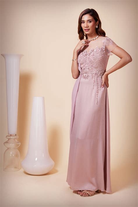 Drape Maxi Dress – Saaj By Ankita