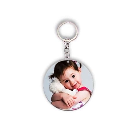 Personalized Photo Printed Round Shaped Keychain (Both sides) – Duckyhub