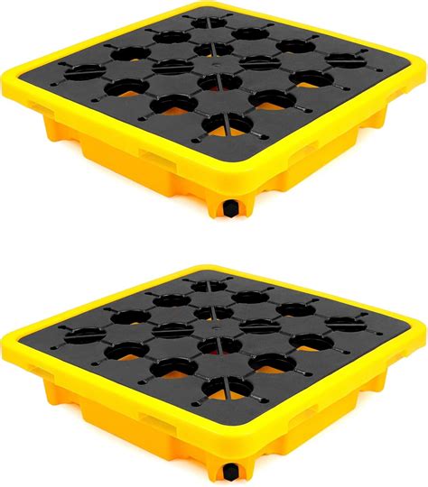 Amazon.com: QWORK 1 plataforma modular de tambor, paquete de 2 paletas ...