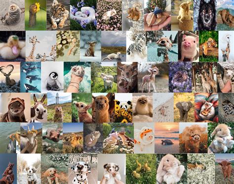 Zoo Animals Collage