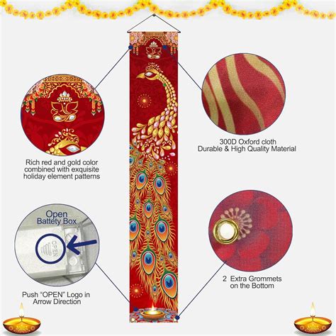 Aovaely LED Diwali Porch Banner Diwali Decorations for Home, India | Ubuy