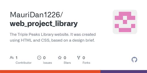 HTML Library Project 的图像结果