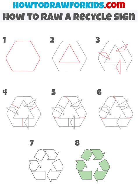 Image result for How to Draw Recycle Symbol