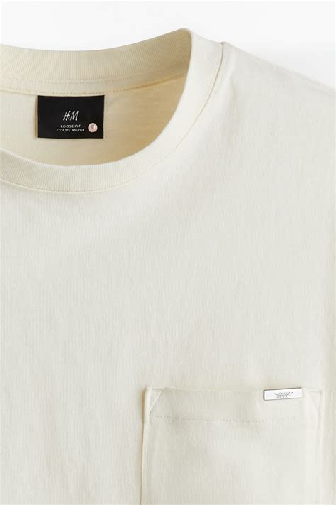 Loose Fit Washed T-shirt - White - Men | H&M IN