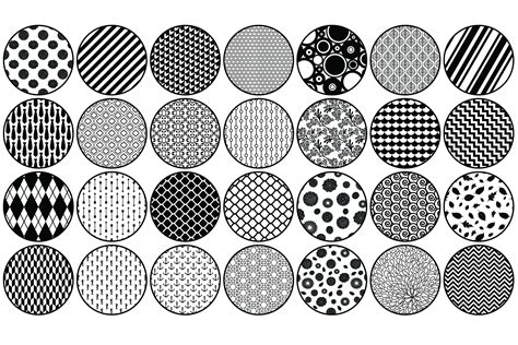 75 Circle Patterns SVG Bundle, Background Pattern SVG Cut Files for ...