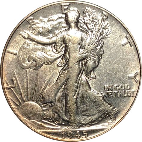 1945 US Silver Walking Liberty Half Dollar | Property Room