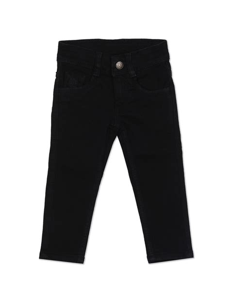 Boys Black Skinny Fit Mid Rise Jeans – U.S. Polo Assn. India